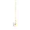 Thumbnail Image 3 of Closer Together Lab-Grown Diamond Halo Smile Necklace 3/4 ct tw 10K Two-Tone Gold 17"