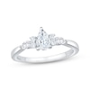 Thumbnail Image 1 of Now + Forever Lab-Grown Diamonds Pear-Shaped Engagement Ring 3/4 ct tw 14K White Gold