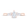 Thumbnail Image 3 of Now + Forever Lab-Grown Diamonds Pear-Shaped Engagement Ring 3/4 ct tw 14K Rose Gold
