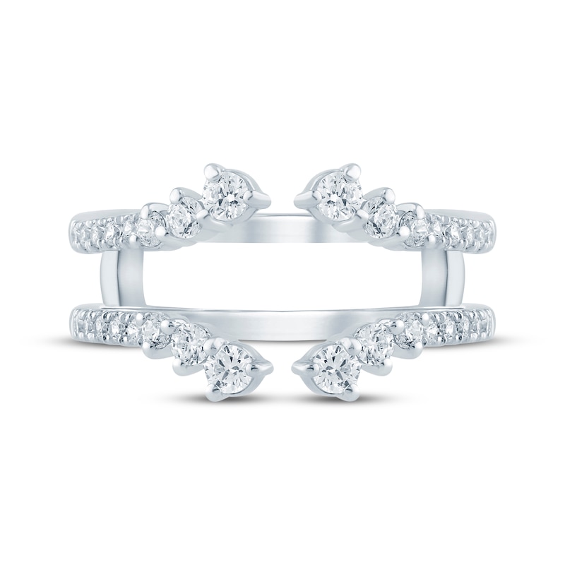 Main Image 3 of Now + Forever Lab-Grown Diamonds Graduated Open Enhancer Ring 1/2 ct tw 14K White Gold