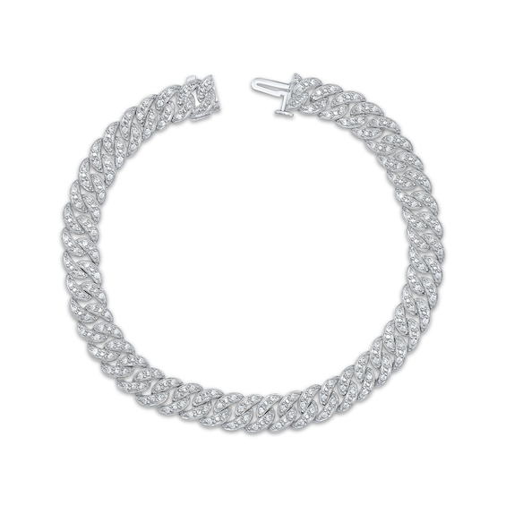 KAY Lab-Grown Diamonds Curb Chain Bracelet 1 ct tw Sterling Silver 7.25"
