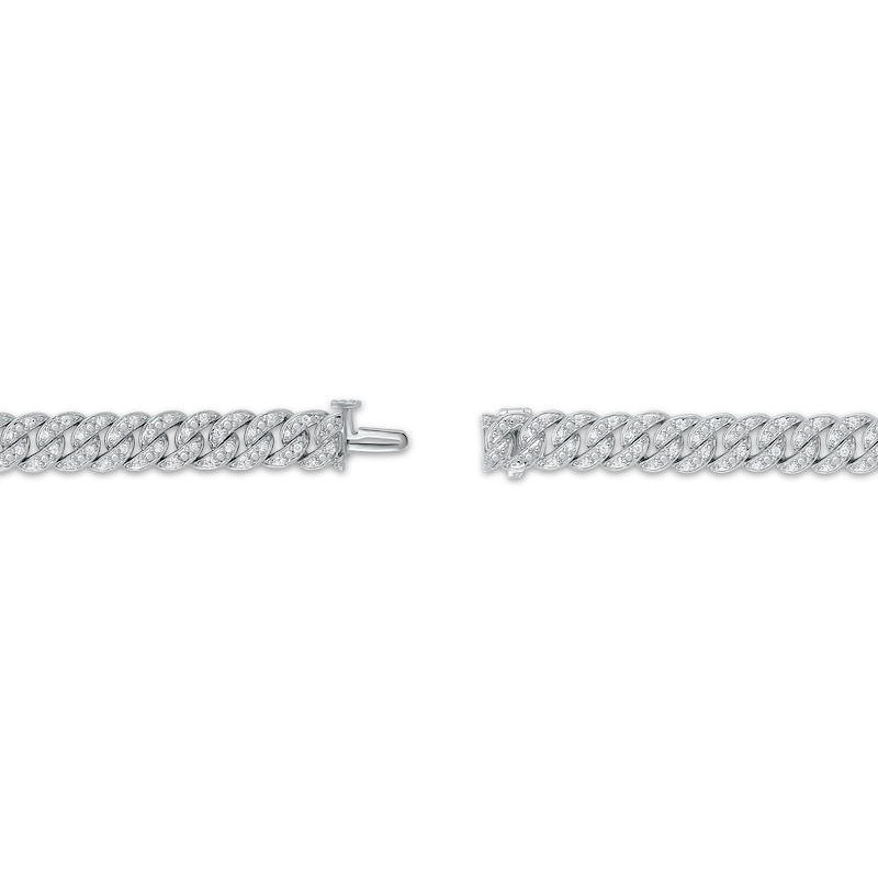 Main Image 3 of KAY Lab-Grown Diamonds Curb Chain Bracelet 1 ct tw Sterling Silver 7.25"