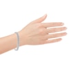 Thumbnail Image 4 of KAY Lab-Grown Diamonds Curb Chain Bracelet 1 ct tw Sterling Silver 7.25"