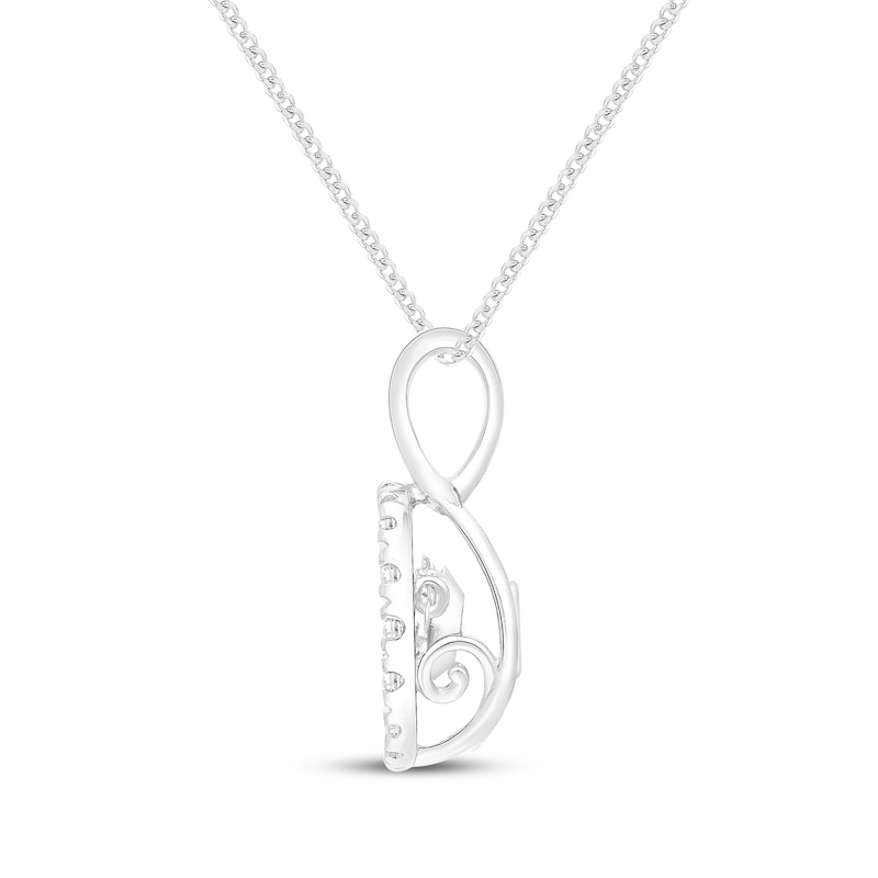 Main Image 3 of Unstoppable Love Lab-Grown Diamond Necklace 1 ct tw 14K White Gold 19"