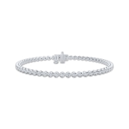 KAY Lab-Grown Diamonds Circle Line Bracelet 1/2 ct tw Sterling Silver 7"