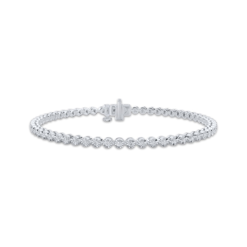 Main Image 1 of KAY Lab-Grown Diamonds Circle Line Bracelet 1/2 ct tw Sterling Silver 7"