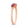 Thumbnail Image 2 of Le Vian Oval-Cut Ruby Ring Diamonds 14K Strawberry Gold