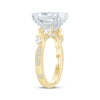 Thumbnail Image 2 of Monique Lhuillier Bliss Oval-Cut Lab-Grown Diamond Engagement Ring 4-3/4 ct tw 18K Two-Tone Gold