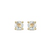 Thumbnail Image 2 of STUDIO BY KAY Aquamarine Solitaire Stud Earrings 24K Yellow Gold Vermeil Sterling Silver
