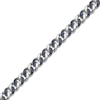 Thumbnail Image 3 of Twelve Crowns Men's Natural Sodalite & Blue Lab-Created Sapphire Curb Link Bracelet Sterling Silver 8.5"