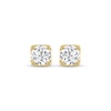 Thumbnail Image 2 of THE LEO Legacy Lab-Grown Diamond Round-Cut Solitaire Stud Earrings 2 ct tw 14K Yellow Gold (F/VS2)