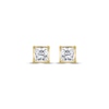 Thumbnail Image 2 of THE LEO Legacy Lab-Grown Diamond Princess-Cut Solitaire Stud Earrings 1 ct tw 14K Yellow Gold (F/VS2)