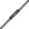 Thumbnail Image 3 of Twelve Crowns Men's Natural Black Spinel ID Bracelet Black Rhodium-Plated Sterling Silver 8.5"