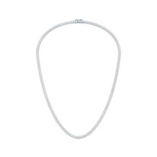 KAY Lab-Grown Diamonds Tennis Necklace 7 ct tw 14K White Gold 16"