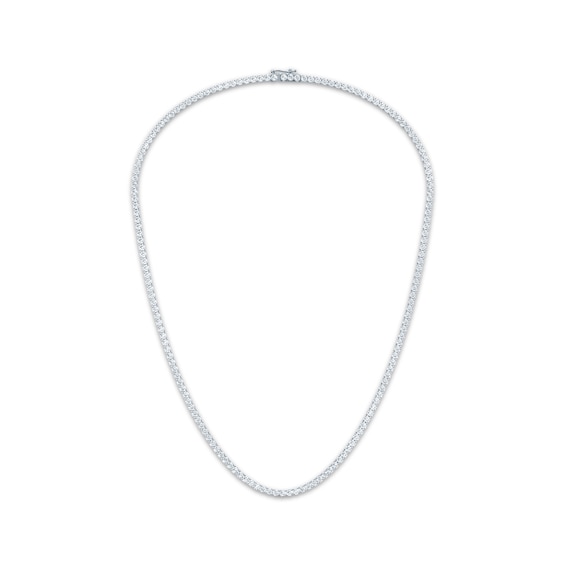 KAY Lab-Grown Diamonds Tennis Necklace 7 ct tw 14K White Gold 16"