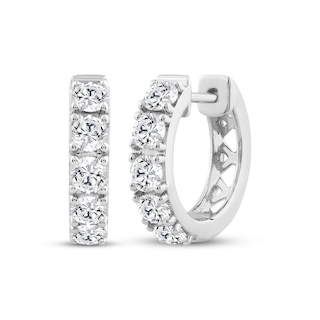 KAY Lab-Grown Diamonds Men's Huggie Hoop Earrings 1 ct tw Sterling Silver