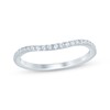 Thumbnail Image 1 of Now + Forever Diamond Curved Wedding Band 1/5 ct tw 14K White Gold