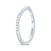 Thumbnail Image 2 of Now + Forever Diamond Curved Wedding Band 1/5 ct tw 14K White Gold