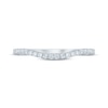 Thumbnail Image 3 of Now + Forever Diamond Curved Wedding Band 1/5 ct tw 14K White Gold