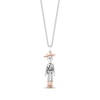 Thumbnail Image 0 of Disney Treasures Toy Story "Woody" Diamond Necklace 1/15 ct tw Sterling Silver & 10K Rose Gold 19"