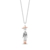 Thumbnail Image 1 of Disney Treasures Toy Story &quot;Woody&quot; Diamond Necklace 1/15 ct tw Sterling Silver & 10K Rose Gold 19&quot;
