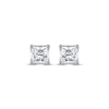 Thumbnail Image 1 of THE LEO Legacy Lab-Created Diamond Princess-Cut Solitaire Stud Earrings 1-1/2 ct tw 14K White Gold (F/VS2)