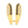 Thumbnail Image 2 of Black & White Diamond Contoured Enhancer Ring 1 ct tw 14K Yellow Gold
