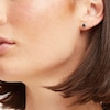 Thumbnail Image 5 of Round-cut Black Diamond Solitaire Stud Earrings 1 ct tw 10K Yellow Gold