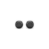 Thumbnail Image 1 of Round-cut Black Diamond Solitaire Stud Earrings 1 ct tw 10K White Gold
