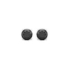 Thumbnail Image 2 of Round-cut Black Diamond Solitaire Stud Earrings 1 ct tw 10K White Gold