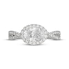 Thumbnail Image 3 of Neil Lane Artistry East West Oval-Cut Lab-Grown Diamond Halo Engagement Ring 1-1/2 ct tw 14K White Gold