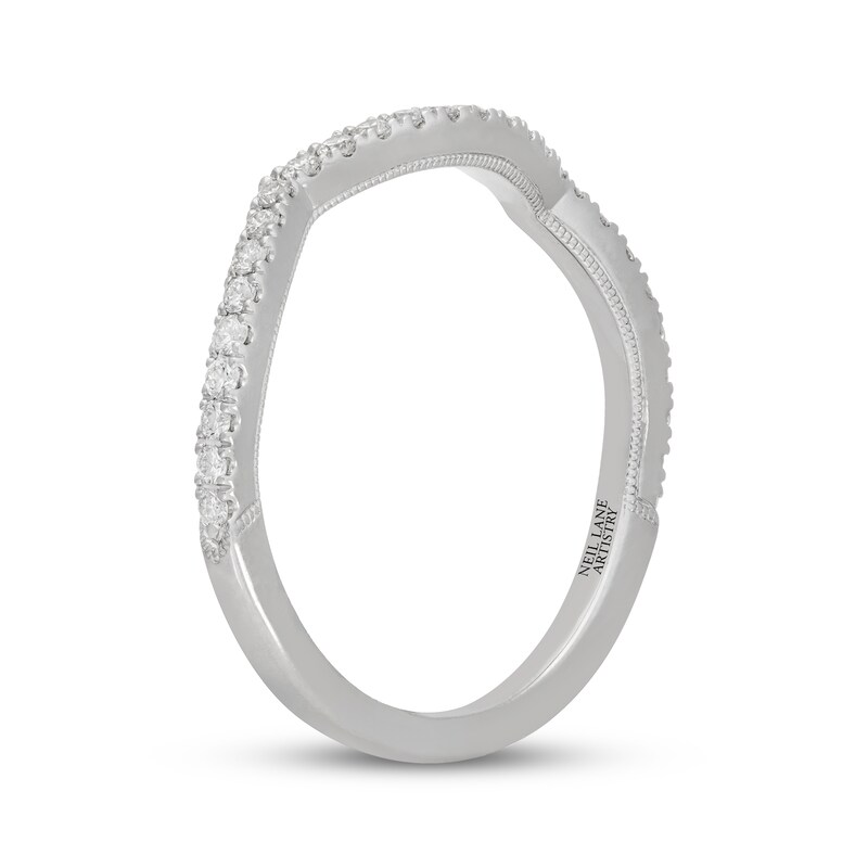 Main Image 2 of Neil Lane Artistry Lab-Grown Diamond Contour Wedding Band 1/4 ct tw 14K White Gold