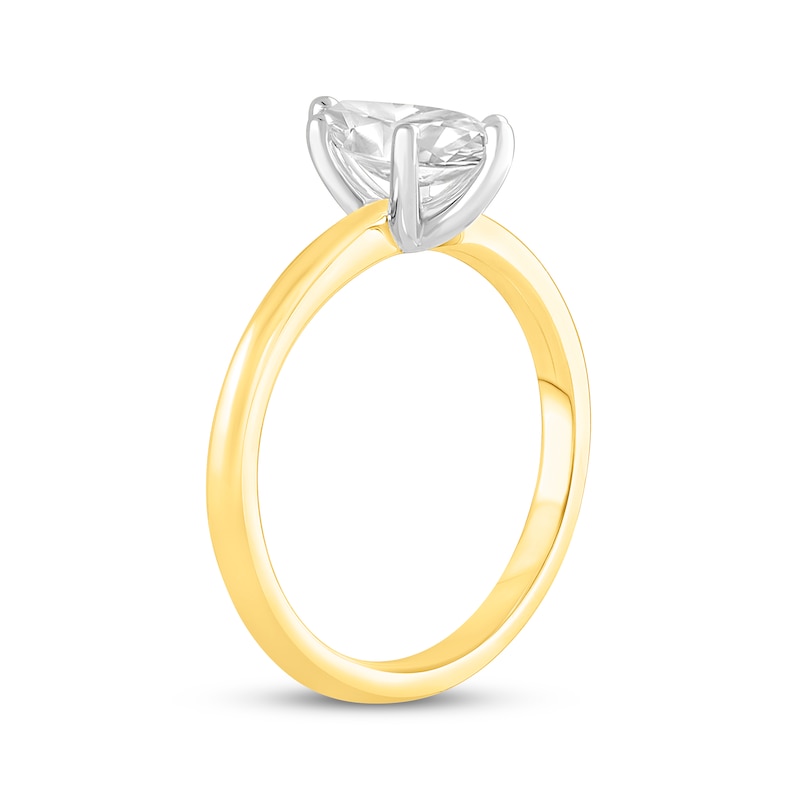 Main Image 2 of Now + Forever Lab-Grown Diamonds Marquise-Cut Solitaire Engagement Ring 1 ct tw 14K Yellow Gold (F/SI2)