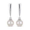 Thumbnail Image 2 of Cultured Pearl Drop Earrings Sterling Silver