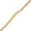 Thumbnail Image 0 of Hollow Curb Chain ID Bracelet 10K Yellow Gold 8"