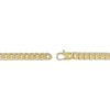 Thumbnail Image 2 of Hollow Curb Chain ID Bracelet 10K Yellow Gold 8&quot;