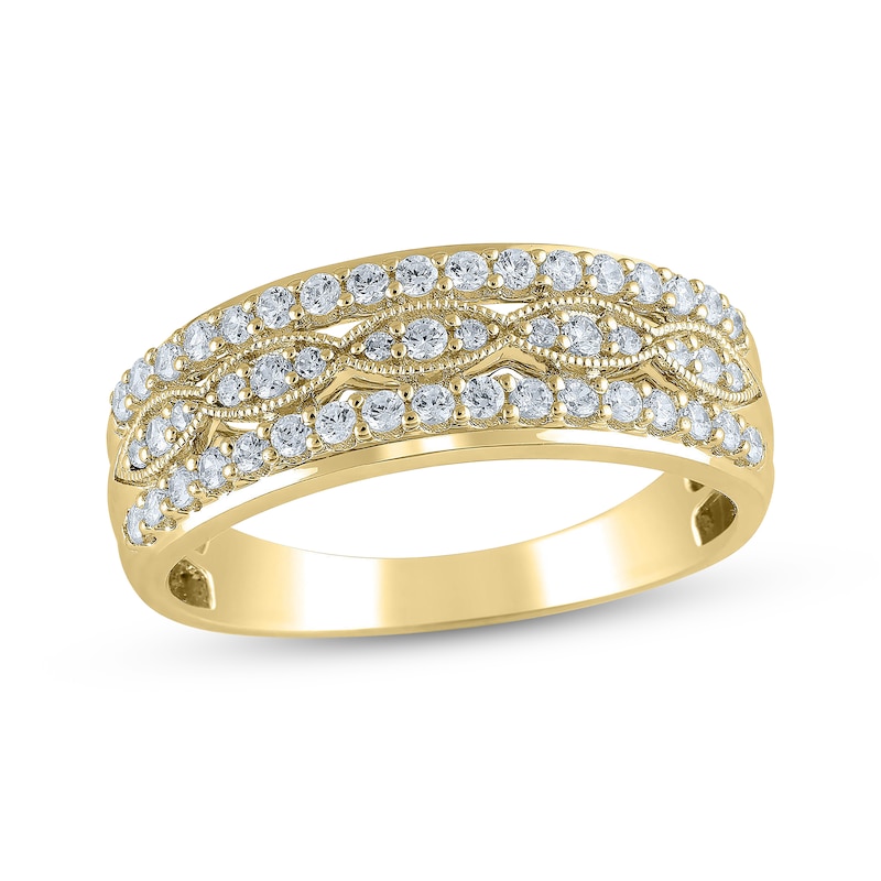 Main Image 1 of Now + Forever Diamond Anniversary Ring 1/2 ct tw 14K Yellow Gold