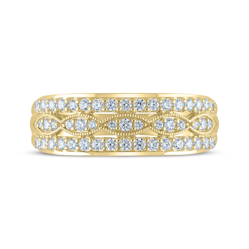 Main Image 3 of Now + Forever Diamond Anniversary Ring 1/2 ct tw 14K Yellow Gold