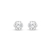 Thumbnail Image 2 of Certified Round-Cut Diamond Solitaire Stud Earrings 3/4 ct tw 14K White Gold (F/I1)