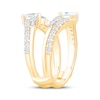 Thumbnail Image 2 of Now + Forever Lab-Grown Diamonds Pear, Emerald & Round-Cut Enhancer Ring 1-1/2 ct tw 14K Yellow Gold