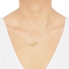 Thumbnail Image 4 of Puff Letter S Initial Necklace 14K Yellow Gold 18&quot;