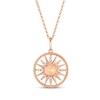 Thumbnail Image 1 of Le Vian Opal Sun Necklace 1/5 ct tw Diamonds 14K Strawberry Gold 19&quot;