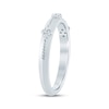 Thumbnail Image 2 of Now + Forever Diamond Quartets Anniversary Ring 1/8 ct tw 10K White Gold