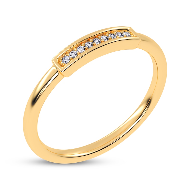 Main Image 2 of Now + Forever Diamond Anniversary Ring 1/20 ct tw 10K Yellow Gold