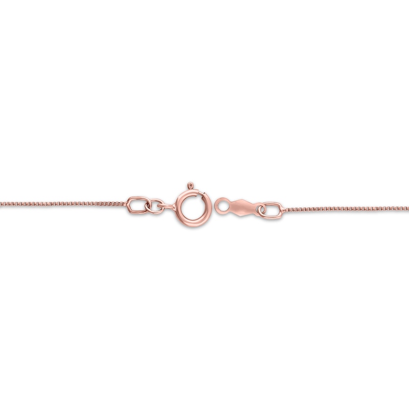 Main Image 3 of Multi-Diamond Halo Necklace 1 ct tw 10K Rose Gold 18"