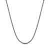 Thumbnail Image 1 of Curb Chain Necklace 4mm Black Ion-Plated Solid Stainless Steel 24&quot;