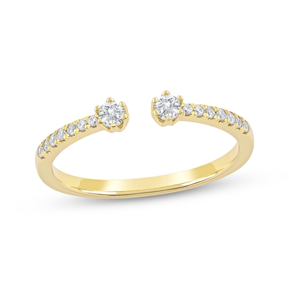Lab-Grown Diamond Deconstructed Ring 1/5 ct tw 10K Yellow Gold