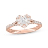 Thumbnail Image 1 of Neil Lane Heart-Shaped Diamond Halo Engagement Ring 7/8 ct tw 14K Rose Gold