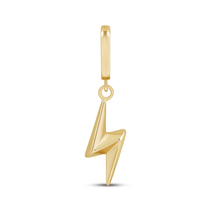 Main Image 1 of Charmed Memories Lightning Bolt Charm 10K Yellow Gold