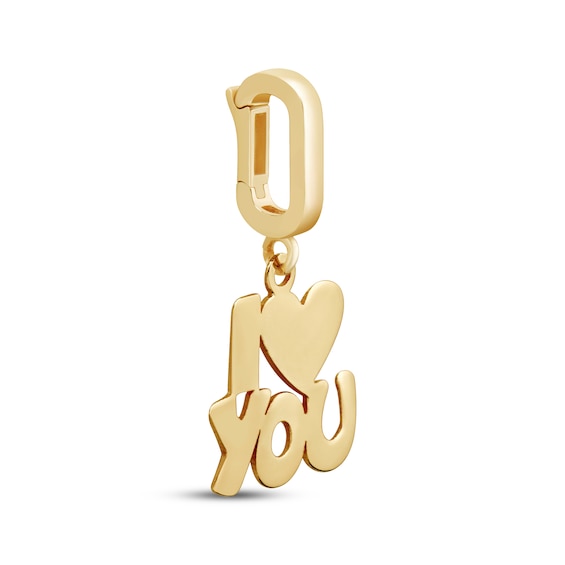 Thumbnail Image 2 of Charmed Memories "I Heart You" Charm 10K Yellow Gold